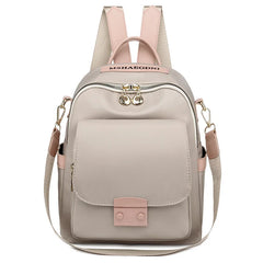Pink Women's Small Backpack Travel Shoulder Bag