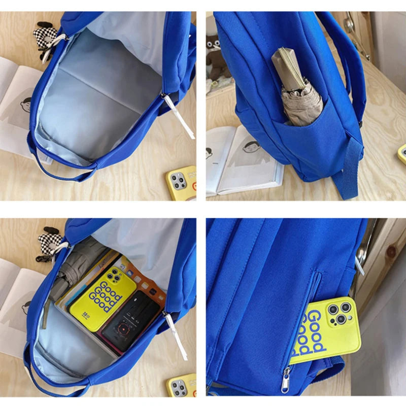 Nylon Women Casual Bag Schoolbag Large Capacity Outdoor Backpack