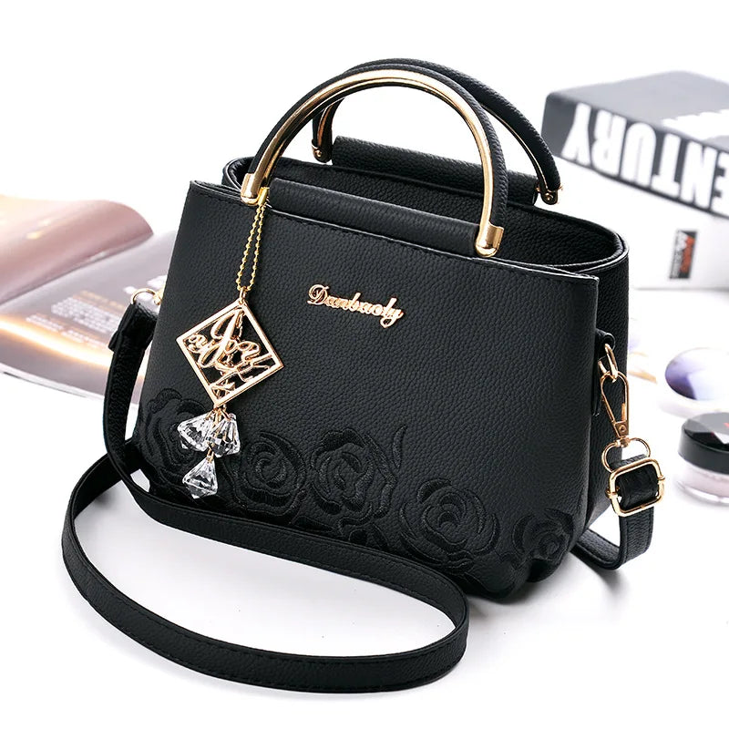 PU Leather Crossbody Bag Vintage Style Female Shoulder Satchel