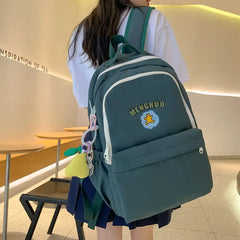 Nylon School Bag for Female Students Large Capacity
