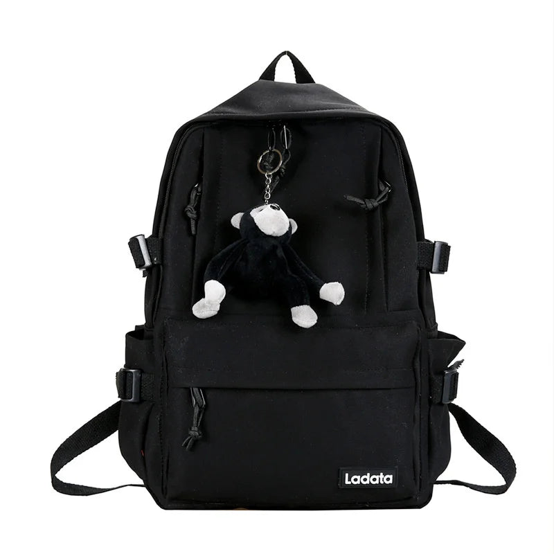 Nylon Shoulder Bag Large Capacity Waterproof Zipper Bag