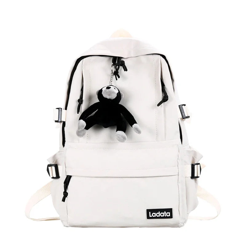 Nylon Shoulder Bag Large Capacity Waterproof Zipper Bag