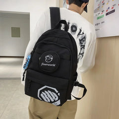 Campus Students School Bag Unisex Women Men Backpacks
