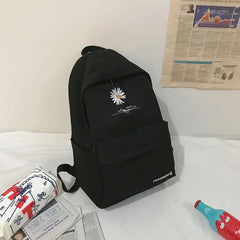 Embroidery Flower Students Backpack Girls Mochila
