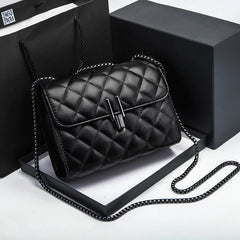 Classic Chain Shoulder Bag PU Flap Female Crossbody Bag