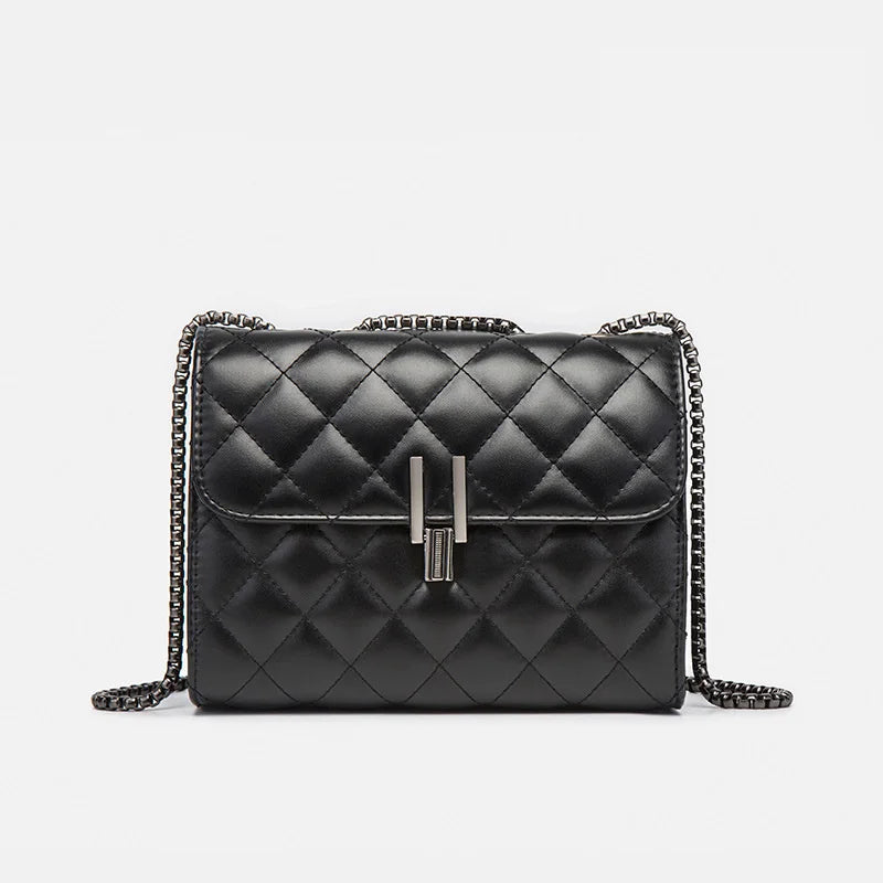 Classic Chain Shoulder Bag PU Flap Female Crossbody Bag