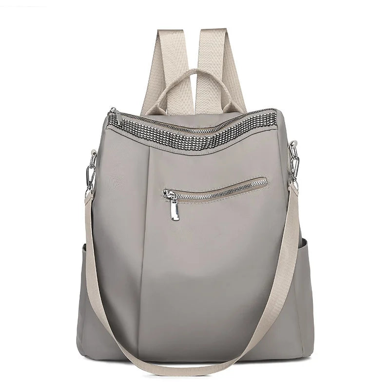 Small Oxford Women's Backpack Anti-Theft School Bag