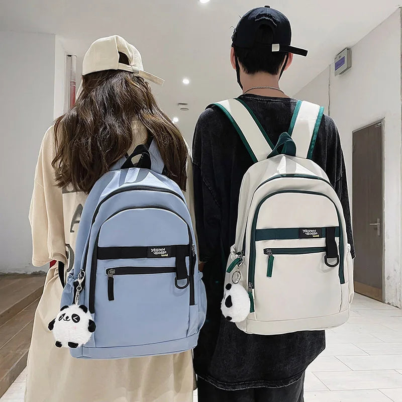 Contrast Backpacks for Teenage Girls College Students