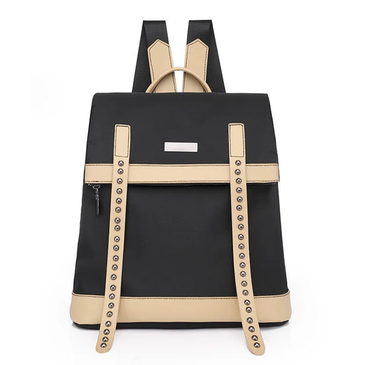 Rivet Personality Backpack Female Student Anti-theft Travel Bags