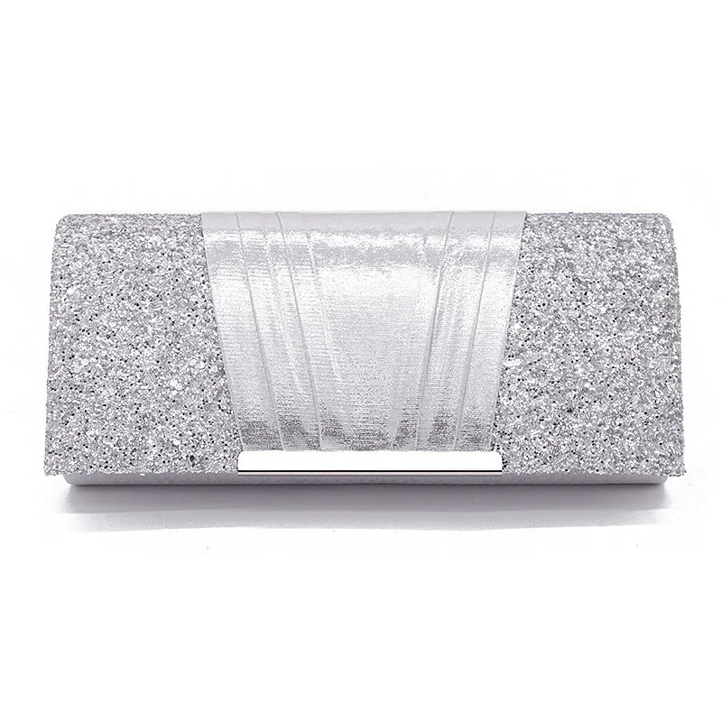 High-Quality Chain Clutch Bag Pink Flap Shoulder Bag