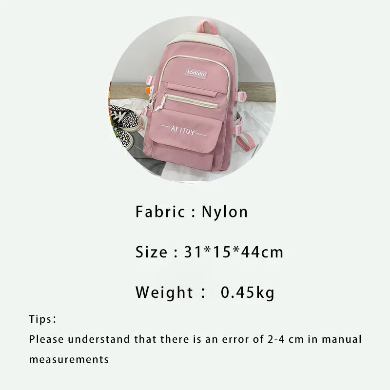 Nylon Women Backpacks Large Capacity Laptop Bags