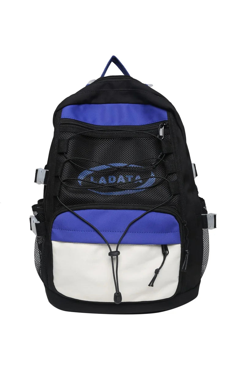 Sports Women's Drawstring Nylon Backpack Large Capacity Shoulder Bag