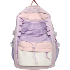 Sports Women's Drawstring Nylon Backpack Large Capacity Shoulder Bag