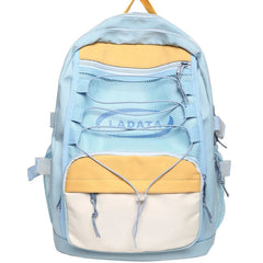 Sports Women's Drawstring Nylon Backpack Large Capacity Shoulder Bag