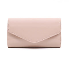 Leather Chain Shoulder Bag for Women Fold Wedding Clutch Wallet