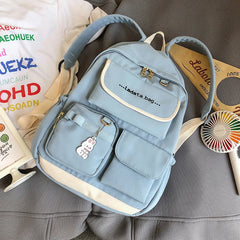 Waterproof Multi-pocket School Backpack for Women