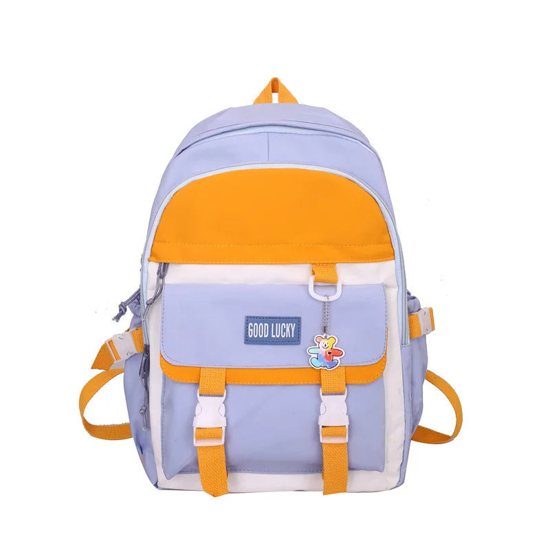 High School Woman Backpacks Nylon Preppy Style Shoulder Bags for Teenage Girls