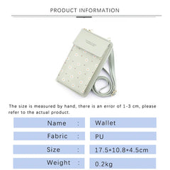 Women's Crossbody Bag Flower Print Money Clips