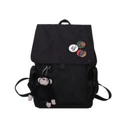 Nylon School Backpack for Teenagers Girls Boys Large Capacity