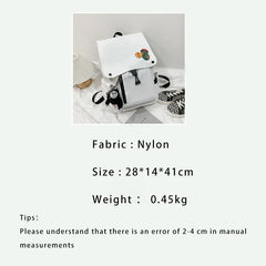 Nylon School Backpack for Teenagers Girls Boys Large Capacity