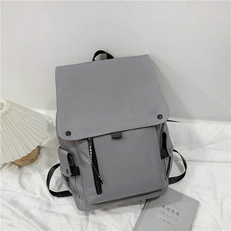Nylon School Backpack for Teenagers Girls Boys Large Capacity