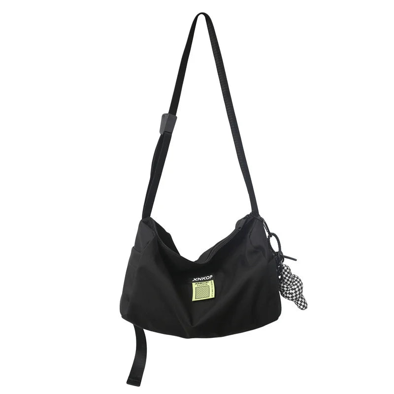 Nylon Women Shoulders Bag Casual College Student Ladies Satchel Unisex Men