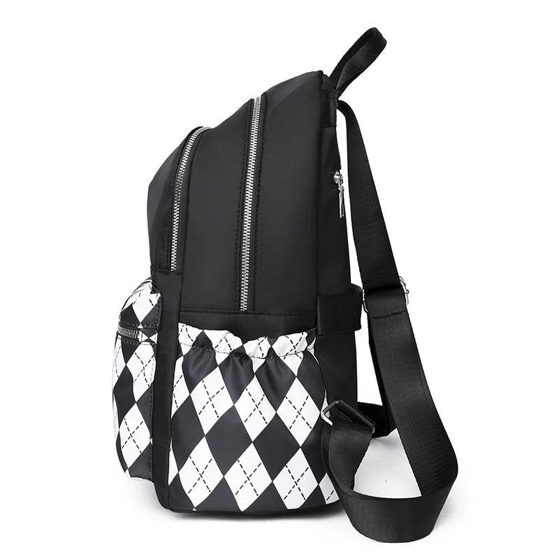 Oxford Ladies Backpacks Contrast Female Travel Backpack
