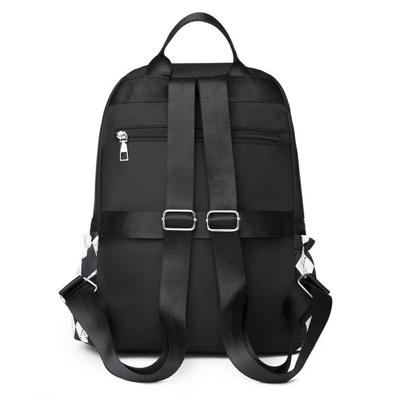 Oxford Ladies Backpacks Contrast Female Travel Backpack