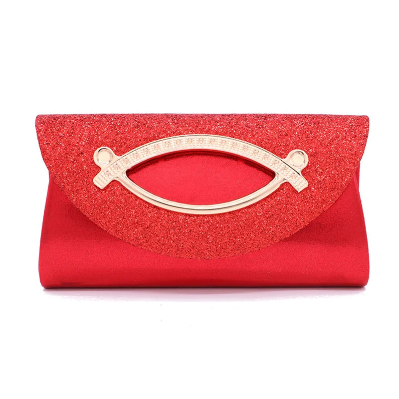 Sequin Shoulder Bag with Detachable Strap