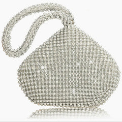 Satin Rhinestone Women Dinner Pack Evening Bags