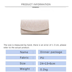Solid Handbags for Woman Ladies Clutch Bags