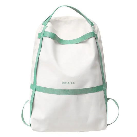 Women Backpacks Nylon Solid Ladies School Bags Minimalist Large Capacity Bookbag
