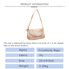 Gradient Shoulder Bag PU Leather Crossbody Women Handbag