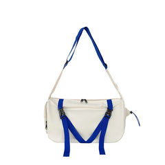 Nylon Messenger Bags Waterproof Zipper Bag Students Bookbag