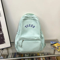 Solid Female Backpack Casual Woman Travel Bag High Schoolbag University Lady