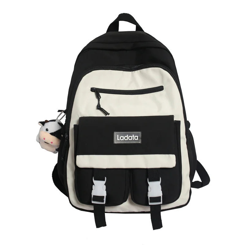 TRAVESY Waterproof Nylon Backpack Women Middle School Large Capacity