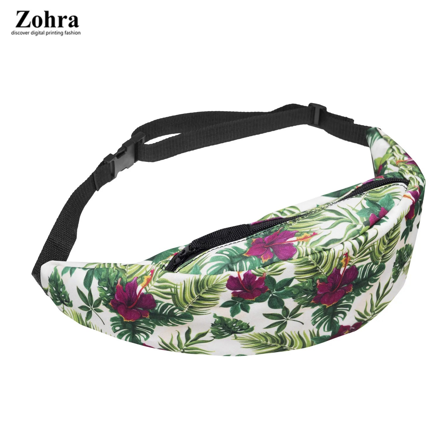 TTOU Waist Bag 3D Printing Fanny Pack Belt Bum Bag Travelling Mobile Phone Bag
