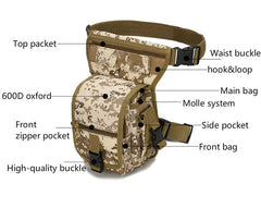 Tactical Drop Leg Bag Army Waterproof Th
