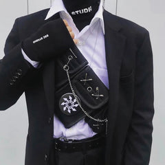 Tactical Waist Bag Streetwear Crossbody Pack Chest Bags 5 Pockets