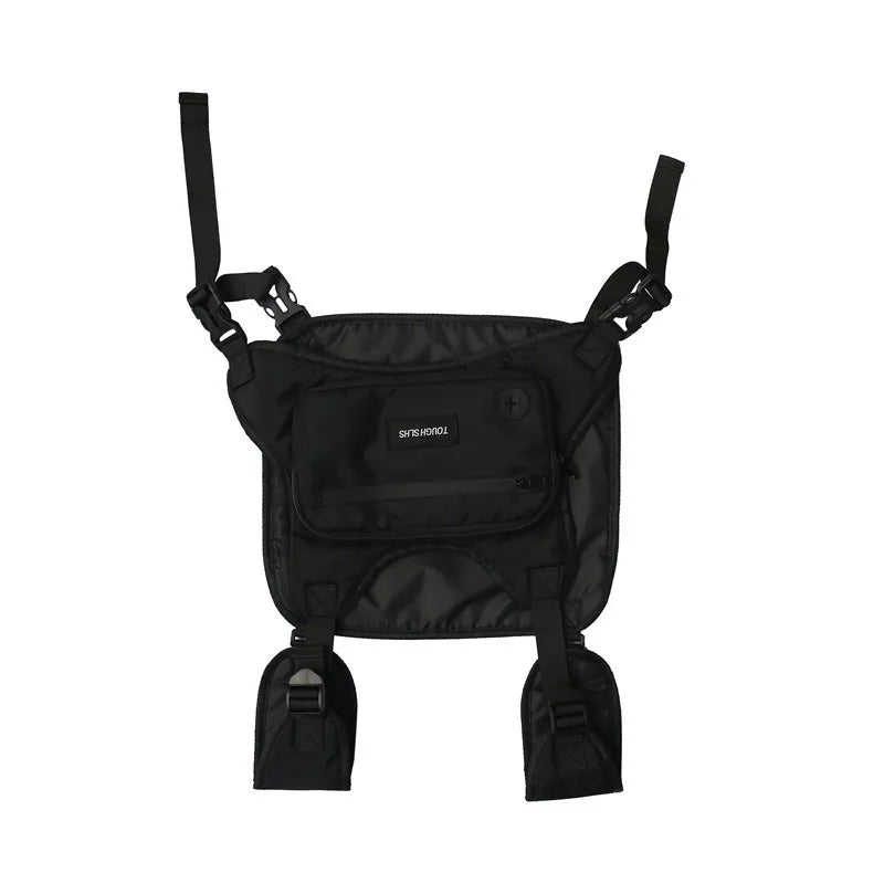 Men Chest Hip Hop Vest Bag Streetwear Adjustable Package