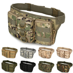 Tactical Men Waist Pack Hiking Bag Army Outdoor Sports Climbing Camping Army Fan