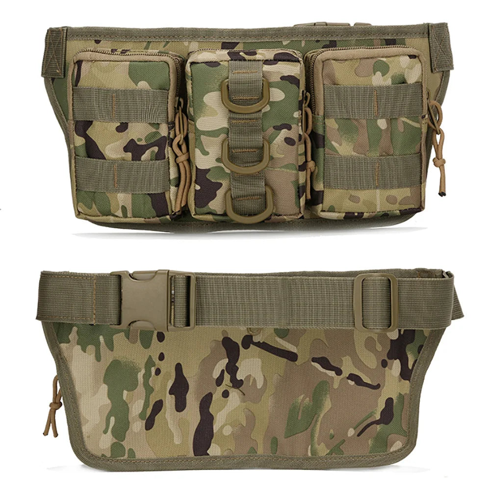 Tactical Men Waist Pack Hiking Bag Army Outdoor Sports Climbing Camping Army Fan
