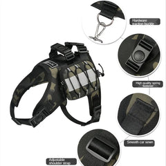 Reflective Adjustable Dog Backpack Harness for Small Dogs