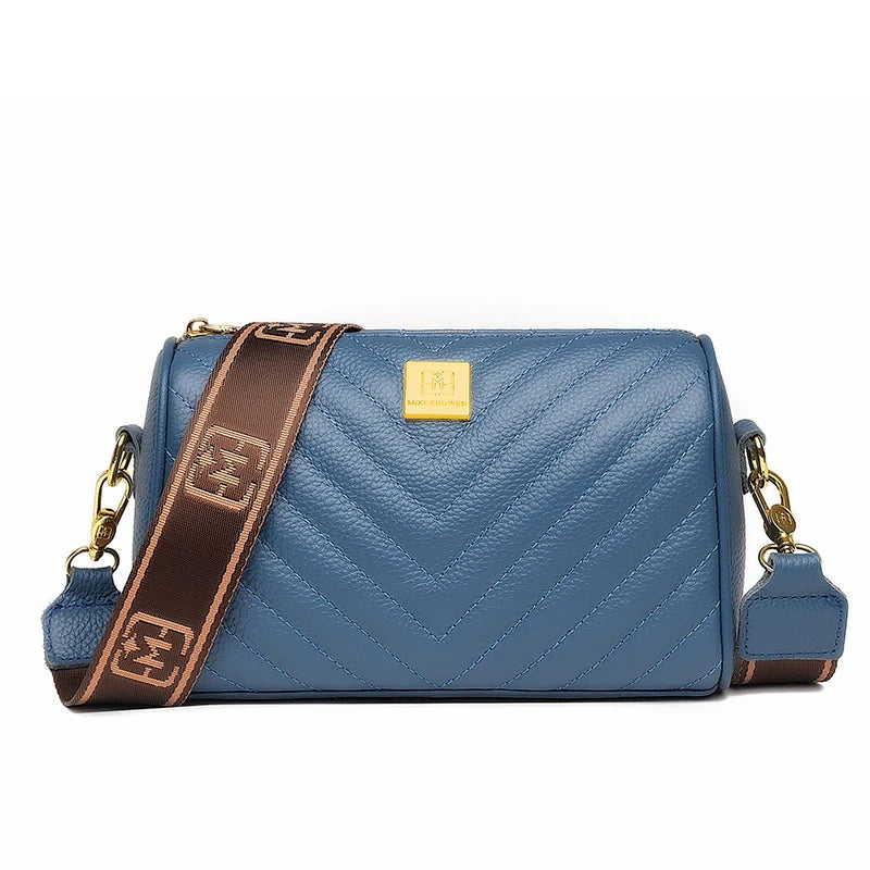 Tanned Cow Cowhide Leather Women Crossbody Bag