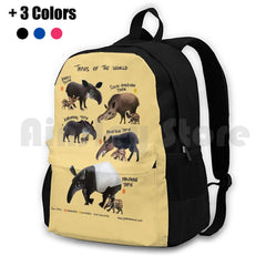 Tapirs Of The World Outdoor Hiking Backpack Waterproof Camping Travel