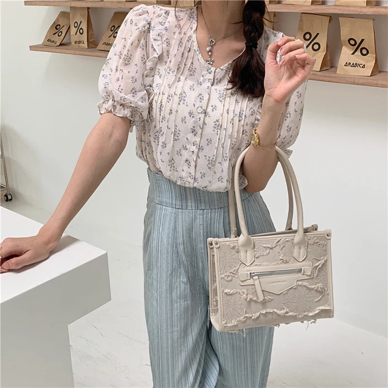 Canvas Shoulder Bag Large Capacity Clutch Purse Handbags Crossbody Travel Tote