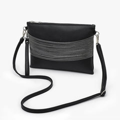 Tassel Chain Handbag Soft Leather Crossbody Bag for Women