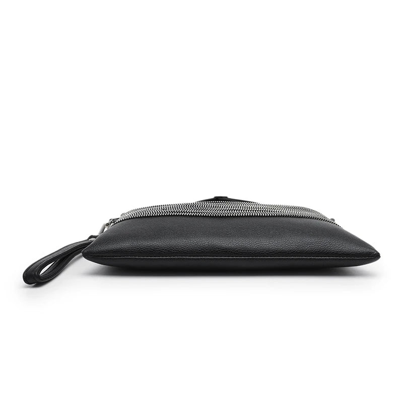 Tassel Chain Handbag Soft Leather Crossbody Bag for Women