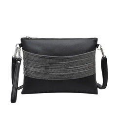 Tassel Chain Handbag Soft Leather Crossbody Bag for Women