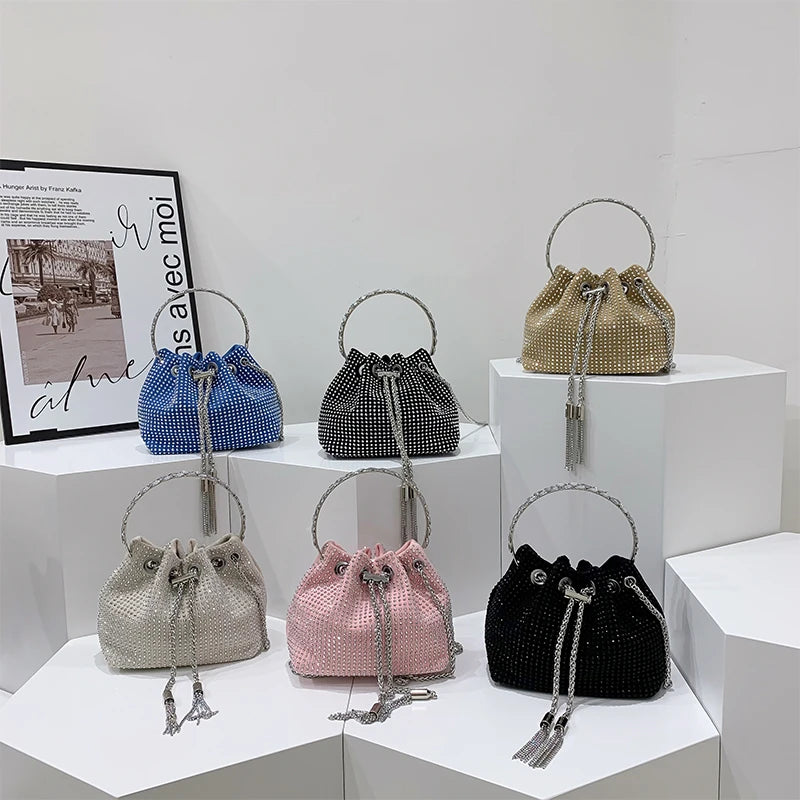 Tassel Handbag Evening Clutch Shoulder Bag for Women
